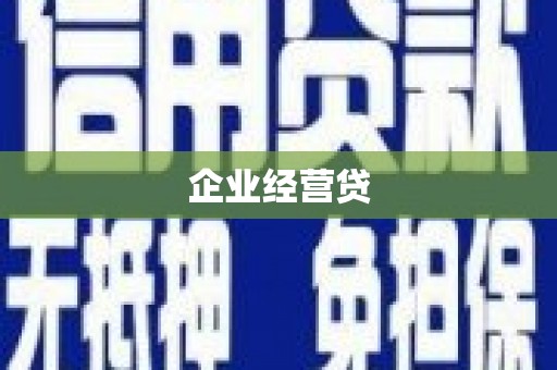 临西企业经营贷