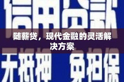 临西随薪贷，现代金融的灵活解决方案
