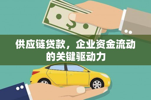 临西供应链贷款，企业资金流动的关键驱动力