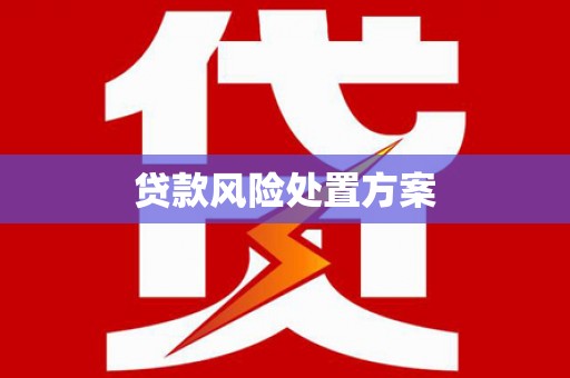 临西贷款风险处置方案