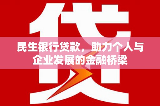 临西民生银行贷款，助力个人与企业发展的金融桥梁