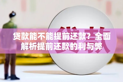 临西贷款能不能提前还款？全面解析提前还款的利与弊
