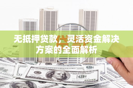 临西无抵押贷款，灵活资金解决方案的全面解析