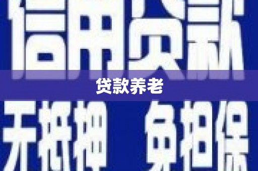 临西贷款养老