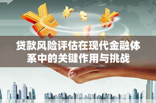临西贷款风险评估在现代金融体系中的关键作用与挑战