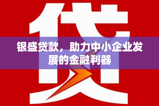 临西银盛贷款，助力中小企业发展的金融利器