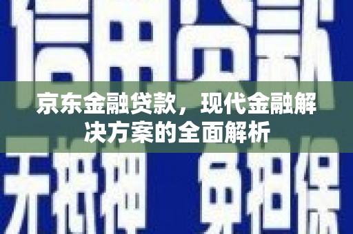 临西京东金融贷款，现代金融解决方案的全面解析