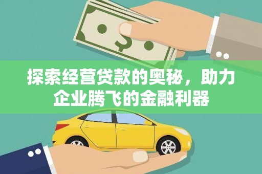 临西探索经营贷款的奥秘，助力企业腾飞的金融利器
