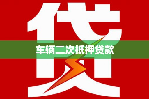 临西车辆二次抵押贷款