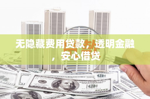 临西无隐藏费用贷款，透明金融，安心借贷