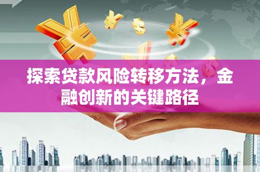 临西探索贷款风险转移方法，金融创新的关键路径