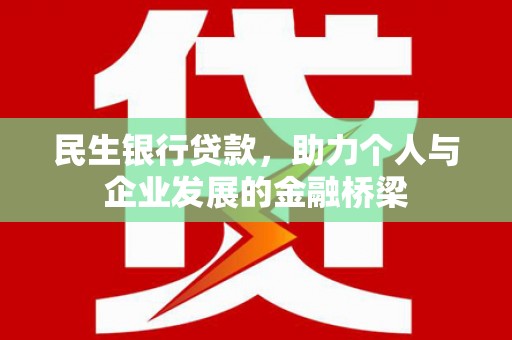 临西民生银行贷款，助力个人与企业发展的金融桥梁