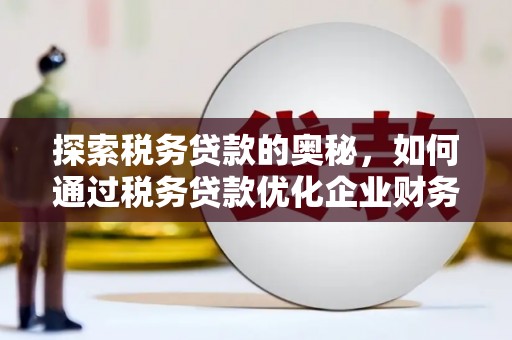临西探索税务贷款的奥秘，如何通过税务贷款优化企业财务