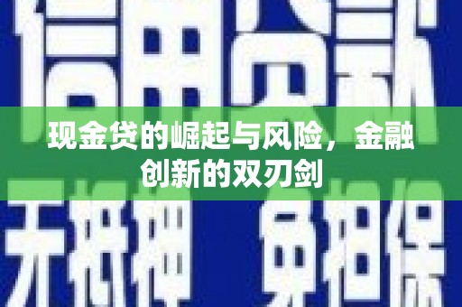 临西现金贷的崛起与风险，金融创新的双刃剑