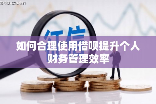临西如何合理使用借呗提升个人财务管理效率