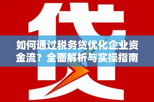 临西如何通过税务贷优化企业资金流？全面解析与实操指南