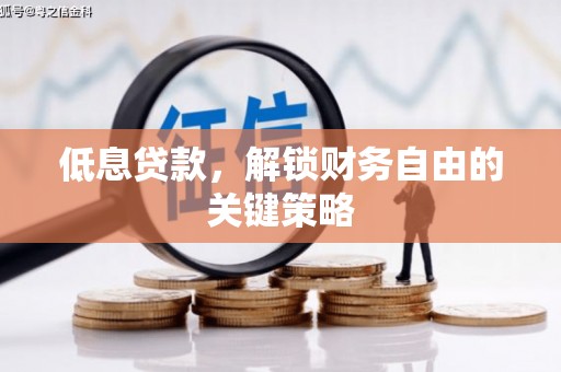 临西低息贷款，解锁财务自由的关键策略