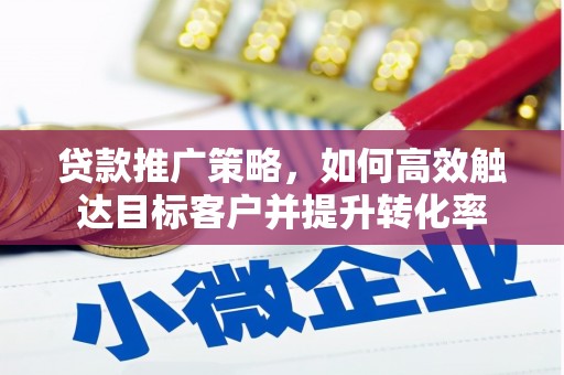 临西贷款推广策略，如何高效触达目标客户并提升转化率