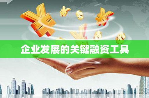 临西企业发展的关键融资工具