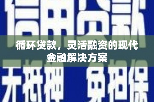 临西循环贷款，灵活融资的现代金融解决方案
