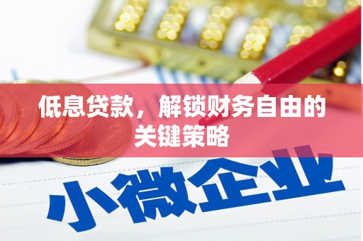 临西低息贷款，解锁财务自由的关键策略