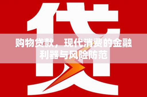 临西购物贷款，现代消费的金融利器与风险防范