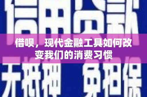 临西借呗，现代金融工具如何改变我们的消费习惯