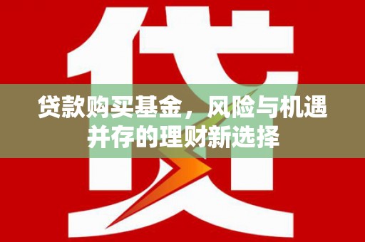 临西贷款购买基金，风险与机遇并存的理财新选择