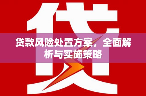 临西贷款风险处置方案，全面解析与实施策略